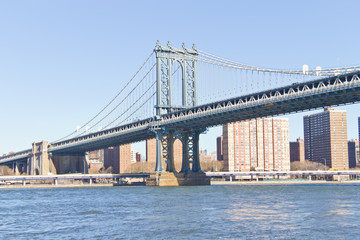 Fototapeta na wymiar Brooklyn Bridge at New York
