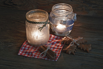 Candlestick cinnamon and gingerbread