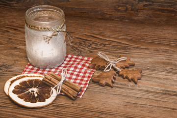 Candlestick cinnamon and gingerbread