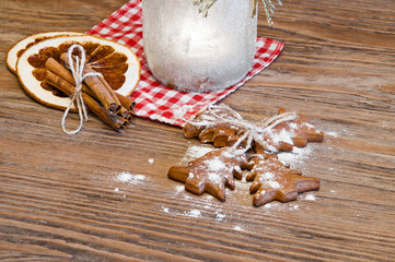 Candlestick cinnamon and gingerbread