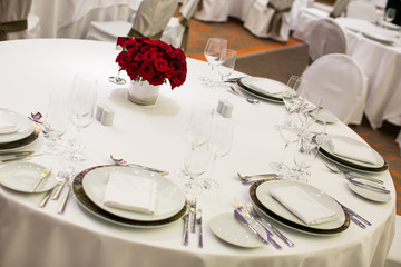 Beautiful holiday table setting