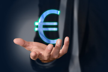mano, soldi, simboli, investimento, guadagno