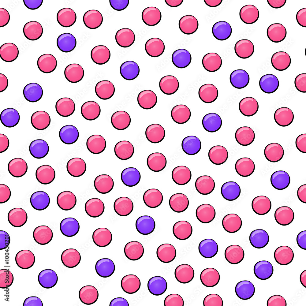 Poster seamless pattern with circles