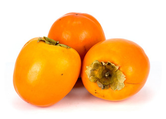 Persimmon on a white background