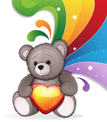 Teddy bear with heart
