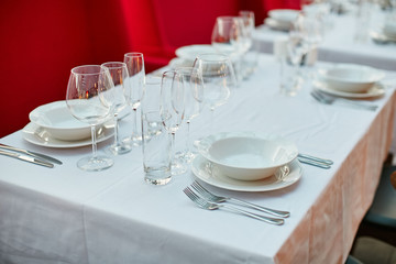Beautiful holiday table setting
