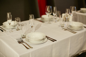 Beautiful holiday table setting