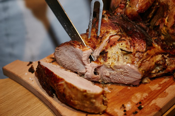 cook cuts meat fillet