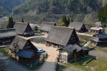 Fototapeta na wymiar Shirakawa-go Historic village