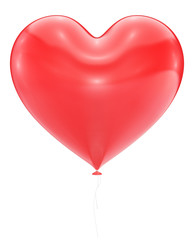 Fototapeta na wymiar Big Red Heart Balloon