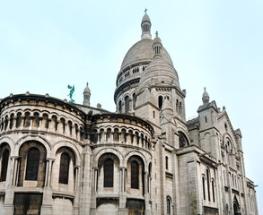 The Basilica of the Sacred Heart of Paris, France.