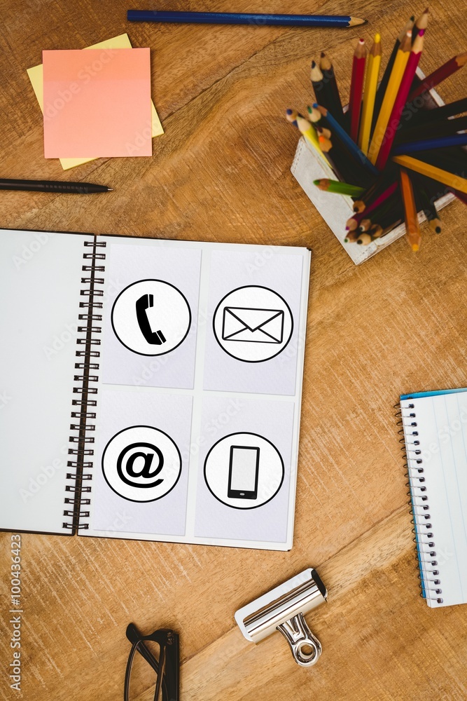 Poster composite image of communication apps
