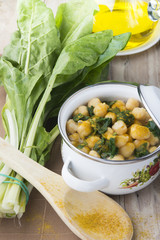 chickpeas with spinach