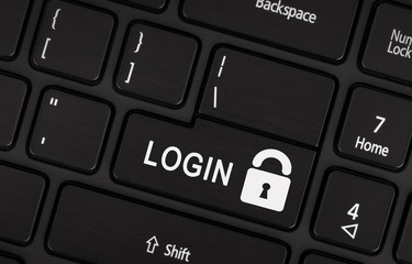 Black login button