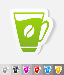 realistic design element. cup of coffee