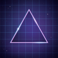 Retrofuturistic Triangle Background