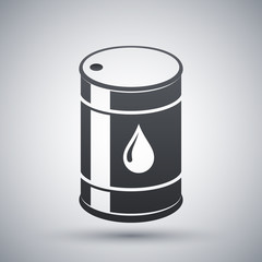 Vector oil barrel icon