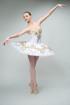 Ballerina in the studio