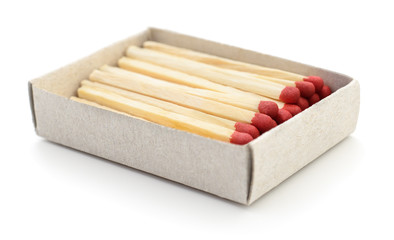 Matches in a matchbox.