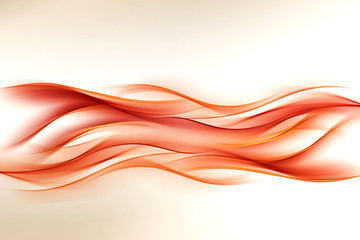 Abstract Orange Wave Design Background