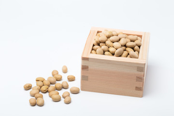 節分の豆とマス