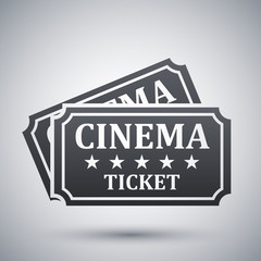 Vector cinema tickets icon