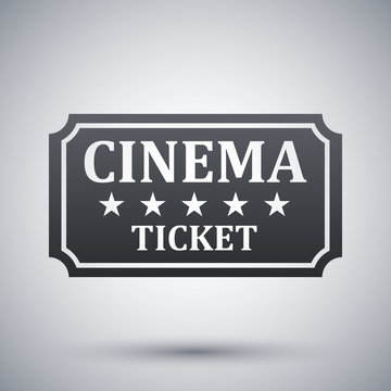 Vector cinema ticket icon