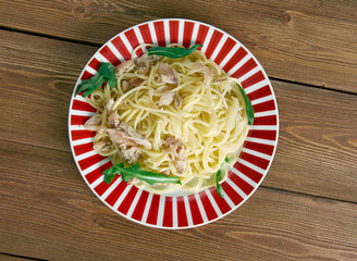 spaghetti con baccala