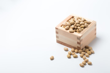 節分の豆とマス