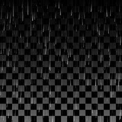 Fototapeta premium Rain drops on the transparent background