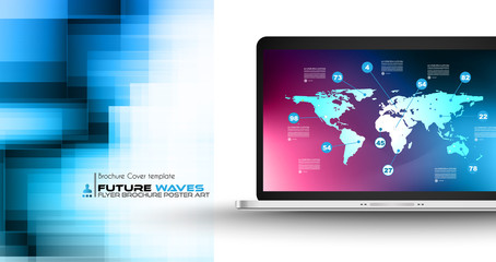 Brochure template, Flyer Design and Depliant Cover for business