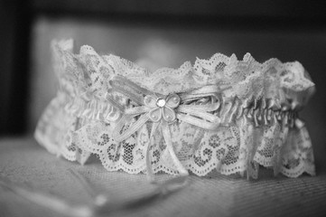 Strumpfband für eine Braut