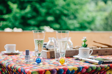 Sektgläser der Braut