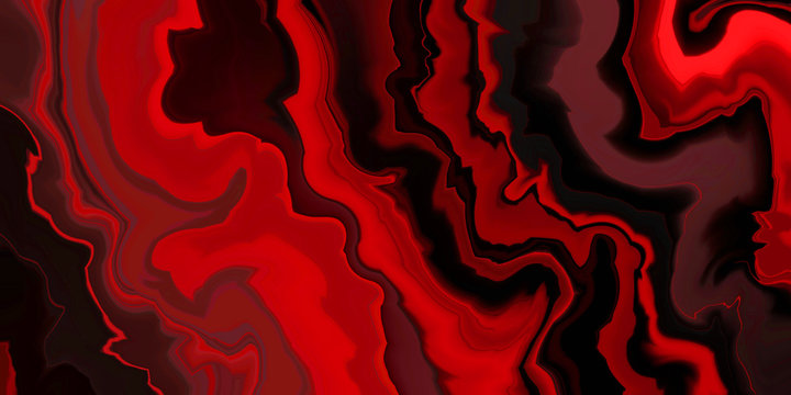 abstract red and black background, marbled agate rock design style illustration