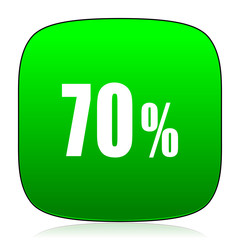 70 percent green icon