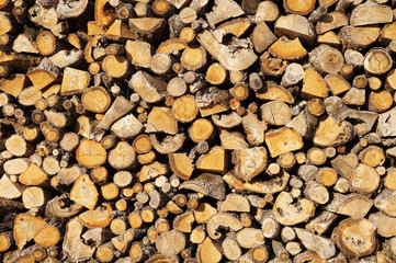 Stack of Chopped Firewood