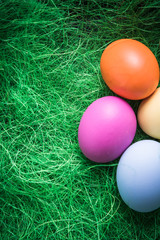 Pastel painted Easter eggs