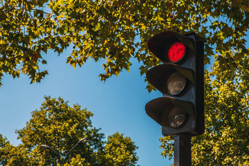 City traffic light.