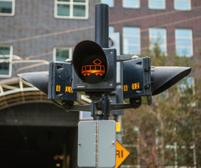 Tram traffic light