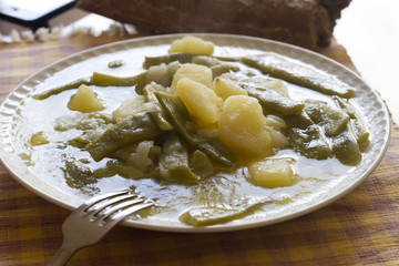 Green beans with potatoes
