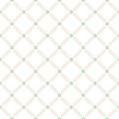 Geometric repeating vector ornament with colorful diagonal dotted lines. Seamless abstract modern pattern