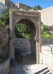 la Porte de Château Salabrena en Andalusie