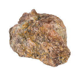 Blue Apatite stone (Madagascar) isolated