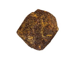 Garnet Crystal From Madagascar/Pakistan Isolated