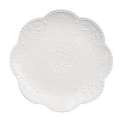 White dinner plate
