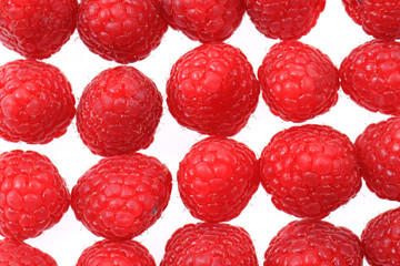 fresh raspberries background..