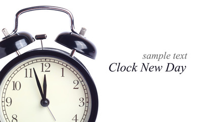 alarm clock isolated white background
