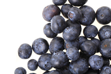 blueberries isolated on the white background