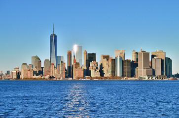 Obraz na płótnie Canvas Manhattan on a sunny day.