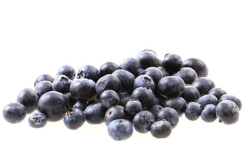 blueberries isolated on the white background